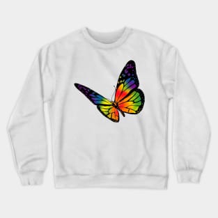 Rainbow Butterfly Crewneck Sweatshirt